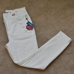 White High Waisted Express Jeans
